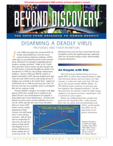 This article was published in 2000 and has not been updated or revised.  BEYOND DISCOVERY TM