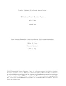 Macroeconomics / Yield curve / Economic model / Macroeconomic model / Forecasting / Factor analysis / Macro risk / Fixed-income attribution / Statistics / Economics / Fixed income market