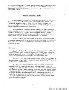 This document contains information that has been collected in connection with an investigation conducted  by the U.S. Securities and Exchange Commission Office of Inspector General (OIG). It contains