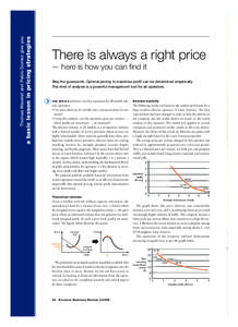 a basic lesson in pricing strategies  Thomas Wavelet and Pablo Gomez give you There is always a right price — here is how you can ﬁnd it