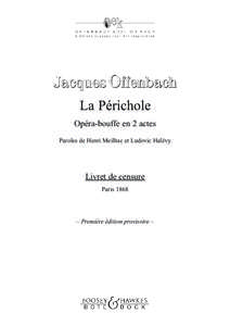 La Périchole Opéra-bouffe en 2 actes Paroles de Henri Meilhac et Ludovic Halévy