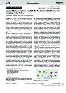 Angewandte  Communications Chemie