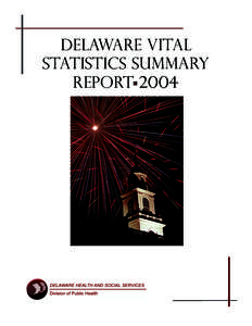 Delaware Vital Statistics Summary report 2004 This report was prepared by Barbara Gladders and Maridelle Dizon of