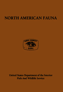 North AmericAN FAuNA  united States Department of the interior Fish And Wildlife Service  Contents