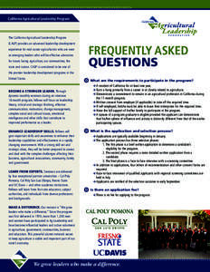 >>>>>>>>>>>>>>>>>>>>>>>>>>>>>>>>>>>>>>>>>>>>>>>>>>>>>>>>>> California Agricultural Leadership Program The California Agricultural Leadership Program (CALP) provides an advanced leadership development experience for mid-c