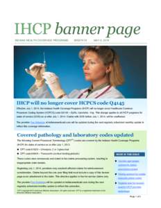 IHCP banner page INDIANA HEALTH COVERAGE PROGRAMS BR201418  MAY 6, 2014