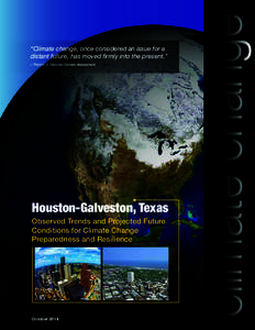 Greater Houston / Effects of global warming / Galveston /  Texas / Gulf of Mexico / Climate Change Science Program / Galveston Bay / Hurricane Ike / Climate change in Texas / Current sea level rise / Geography of Texas / Geography of the United States / Texas