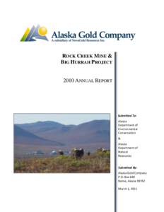 ROCK CREEK MINE & BIG HURRAH PROJECT 2010 ANNUAL REPORT  Submitted To: