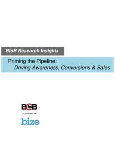 BtoB Research Insights  Priming the Pipeline: Driving Awareness, Conversions & Sales Flourishes in The Digital Age