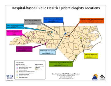 Hospital-Based Public Health Epidemiologists Locations in North Carolina