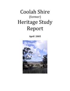 Microsoft Word - Coolah Report 3 Heritage Study.doc