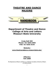 Microsoft Word - Theatre and Dance Student Handbook.Fy09.doc