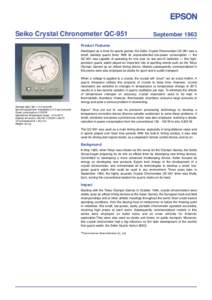 Clocks / Time / Quartz clock / Watch / Astron / Marine chronometer / Chronometer watch / Quartz / Quartz crisis / Horology / Seiko / Measurement