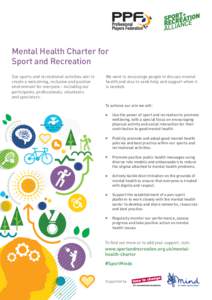 Positive psychology / Health policy / City and Hackney Mind / Health promotion / Health / Mental health