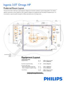 Ingenia 3.0T Omega HP Preferred Room Layout The layout shown below is based upon a typical equipment configuration and should be considered as a general design guideline. Site conditions, application requirements, custom