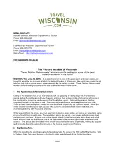 Apostle Islands / Horicon Marsh / Ice Age National Scientific Reserve / Big Manitou Falls / Niagara Escarpment / Lake Winnebago / Niagara Falls / Great Lakes / Pattison State Park / Geography of the United States / Wisconsin / United States