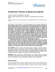 Demography / Biology / Human development / Life extension / Death / Evolution of ageing / Senescence / Reliability theory of aging and longevity / Antagonistic pleiotropy hypothesis / Aging / Gerontology / Medicine