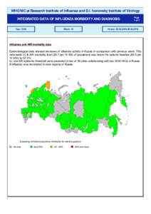 WHO NIC at Research Institute of Influenza and D.I. Ivanovsky Institute of Virology INTEGRATED DATA OF INFLUENZA MORBIDITY AND DIAGNOSIS Year: 2016 Week: 18