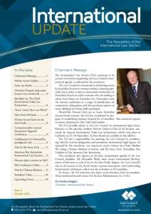 International UPDATE The Newsletter of the International Law Section