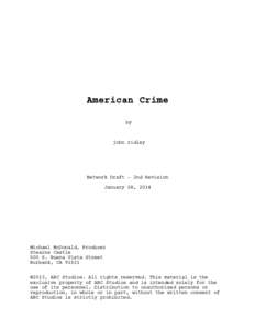 American Crime by john ridley  Network Draft - 2nd Revision