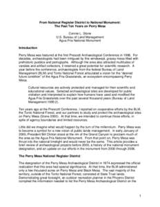 Native American history / Agua Fria National Monument / National Landscape Conservation System / Agua Fria River / Agua Fria / Southwestern United States / Hohokam / Bureau of Land Management / Grand Canyon-Parashant National Monument / History of North America / Americas / Puebloan peoples