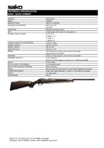 SAKO / .17 HMR / CZ 452 / Mechanical engineering / Remington Model 597 / Bolt-action rifles / Sniper rifles / Beretta