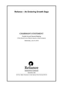 Reliance Group / Economy of Mumbai / BSE Sensex / Reliance Anil Dhirubhai Ambani Group / Reliance Industries / Dhirubhai Ambani / Jamnagar / Reliance Capital / Economy of India / Economy of Maharashtra / States and territories of India