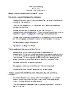 High-speed rail in the United States / Canfield / Rick Harnish / Geography of the United States / Iowa / Midwestern United States