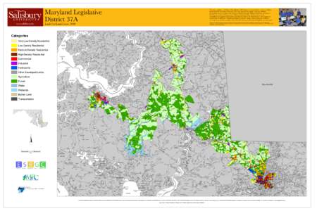 Maryland Legislative District 37A This map, a product of the Eastern Shore Regional GIS Cooperative, is presented to you by the students, faculty and staff of Salisbury University. We deeply appreciate the support and re