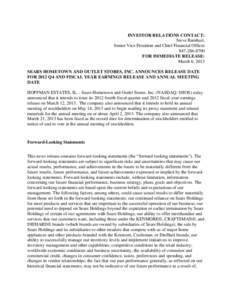 Cook County /  Illinois / Sears / American brands / Craftsman / PUR / Book:Sears Holdings Corparation / Sears Holdings Corporation / Hoffman Estates /  Illinois / Chicago metropolitan area