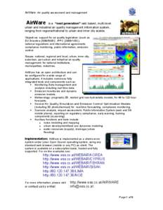Earth / MM5 / MEMO Model / Air pollution / Data assimilation / AERMOD / Atmospheric sciences / Meteorology / Air dispersion modeling
