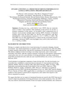 Psychometrics / Knowledge / Useful field of view / Vision / Intelligence tests / Psychological testing / MOT test / Intelligence quotient / Visual search / Education / Psychology / Educational psychology