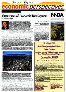 Sierra Region  economic perspectives From the peaks, hills and valleys of the front range of the Sierra Nevada V o L U M E 7 2 • n o vem b e r 4 , [removed]