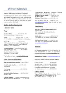 Microsoft Word - Homeless Resource Sheet[removed]Final