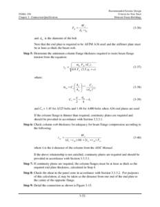 Recommended Seismic Design Criteria for New Steel Moment-Frame Buildings FEMA-350 Chapter 3: Connection Qualification