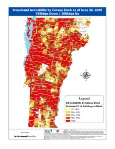 Broadband Availability by Census Block as of June 30, 2009 768kbps Down / 200kbps Up FRANKLIN HIGHGATE