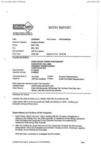 RK - Entry Report dated[removed]pdf  WSV[removed]ENTRY REPORT WoffcSafe VictoriaIs a dMiton of