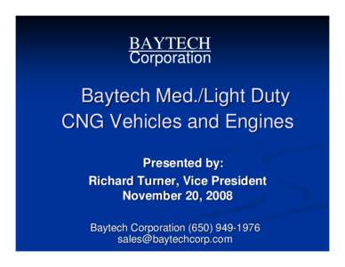 CNG Systems for GM Light-, Medium-, and Heavy-Duty Trucks and Engines