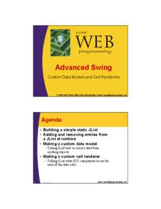 core  Web programming  Advanced Swing