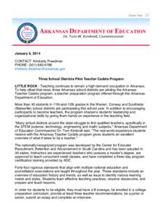 Teacher / Arkansas Department of Education Distance Learning Center / Education in Arkansas / Education / Arkansas Department of Education