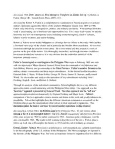 Moro Province / Leonard Wood / John J. Pershing / Asia / Fulton / Sulu Archipelago / Bangsamoro / Moro people / Moro Rebellion / Ethnic groups in the Philippines / Moro / Military personnel