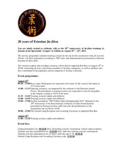 Estonia / Sports / Europe / Martial arts / Jujutsu / The Jitsu Foundation