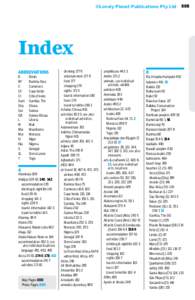 ©Lonely Planet Publications Pty Ltd  505 Index ABBREVIATIONS