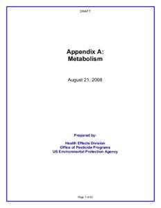 Appendix A: The Agency's Evaluation of the Toxicity Profile of Chlorpyrifos. From: Chlorpyrifos Hazard and Dose Response Characterization