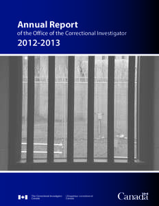 Annual Report  of the Office of the Correctional Investigator[removed]