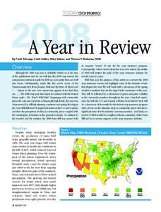 TODAYcrop insurance[removed]A Year in Review By Frank Schnapp, Keith Collins, Mike Sieben, and Thomas P. Zacharias, NCIS