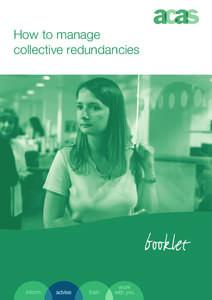 How to manage collective redundancies Acas can help with your  employment relations needs