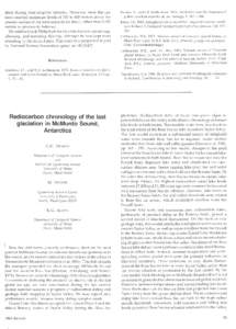 sheet during their eruptive histories. However, these fluctuations reached maximum levels of 350 to 400 meters above the present surface of the west antarctic ice sheet, rather than 2,000 meters as previously believed. W