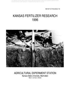 SRP778 Kansas Fertilizer Research 1996