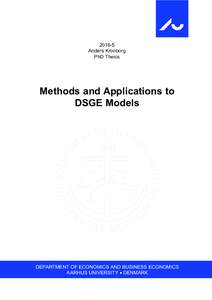 Anders Kronborg PhD Thesis Methods and Applications to DSGE Models